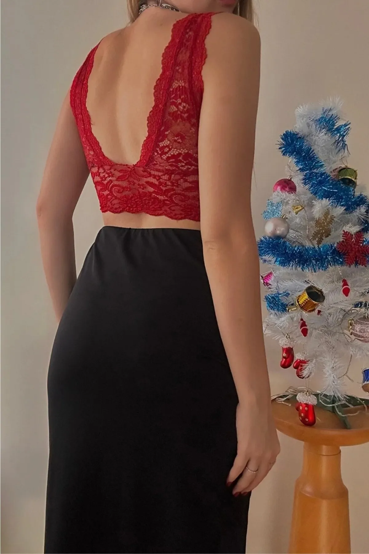 IŞILDA FASHION  Schwarzes Spitzen-Bralette