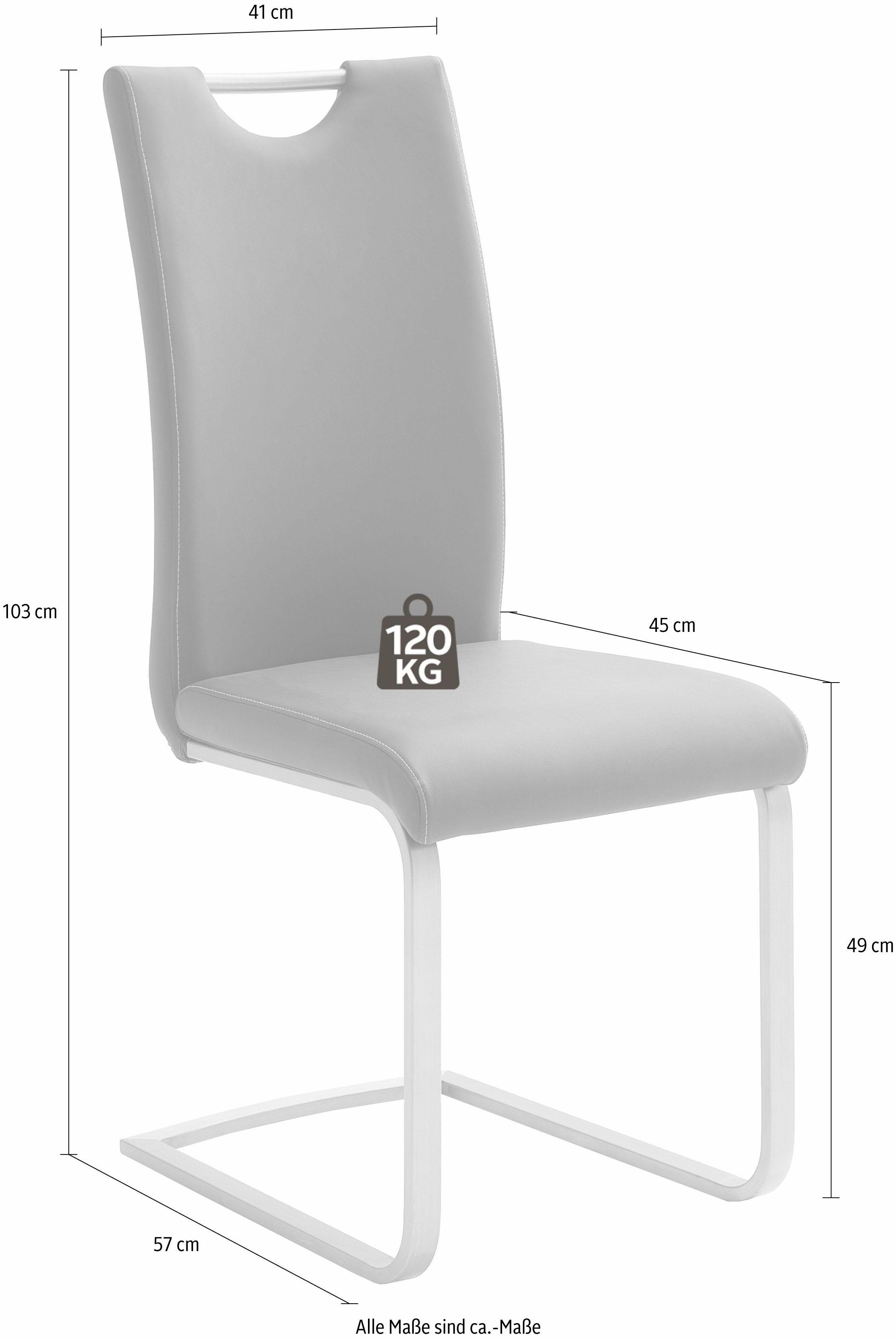 MCA furniture Freischwinger Paulo (Set, 4 St), Stuhl belastbar bis 120 kg