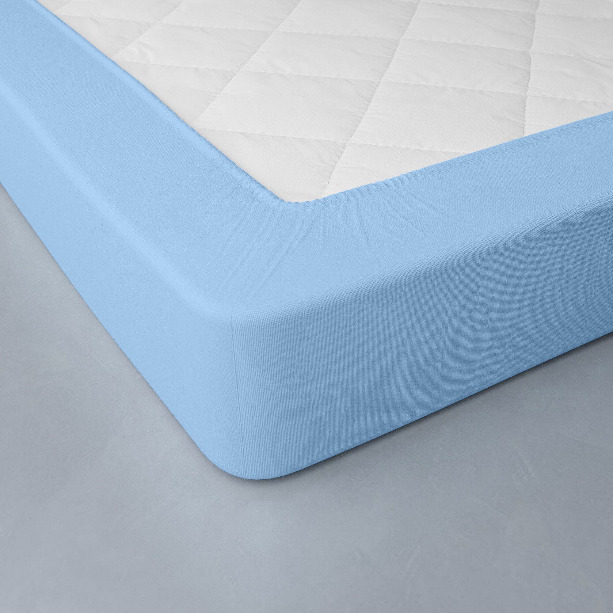 Drap-housse uni flanelle bonnets 32 cm