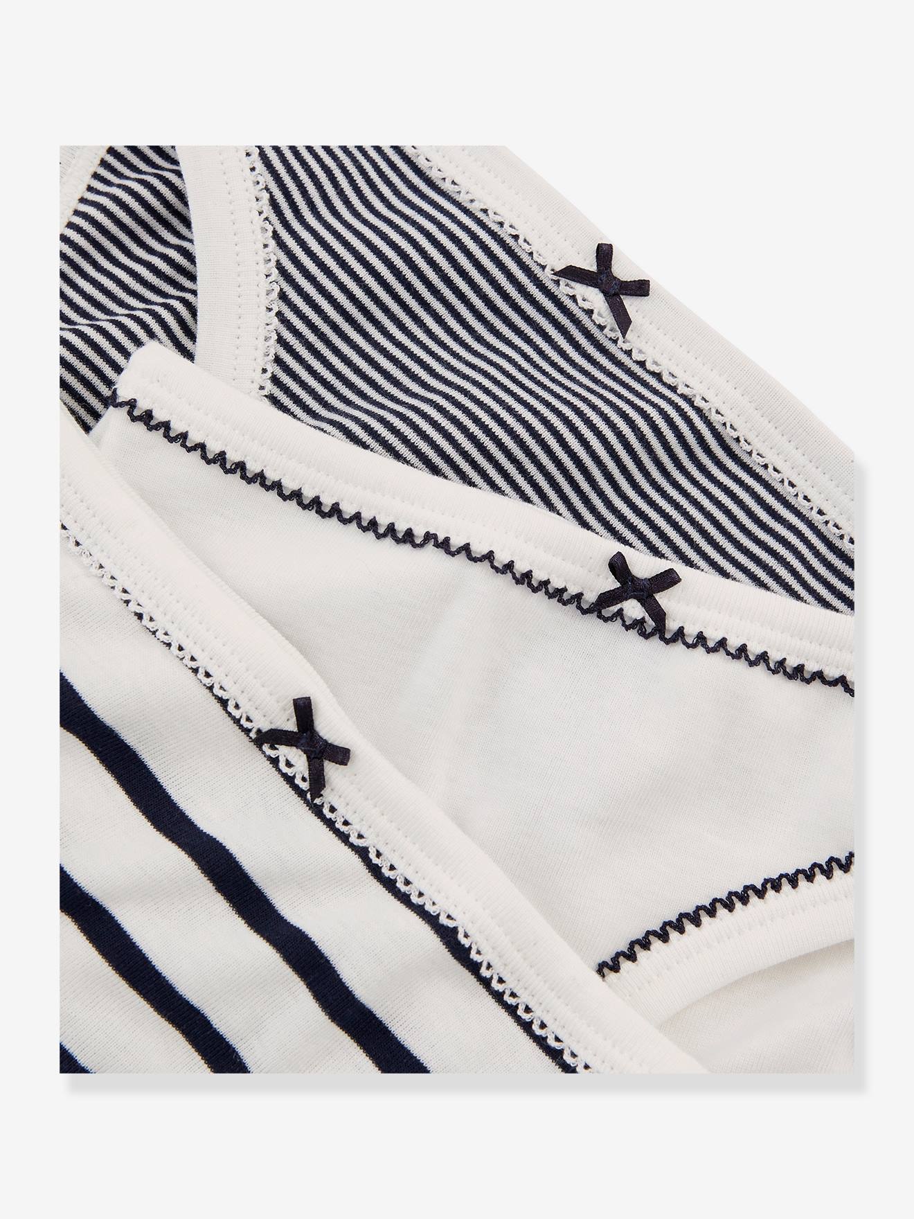 Petit Bateau 3er-Pack Mädchen Slips PETIT BATEAU Oeko-Tex - weiß