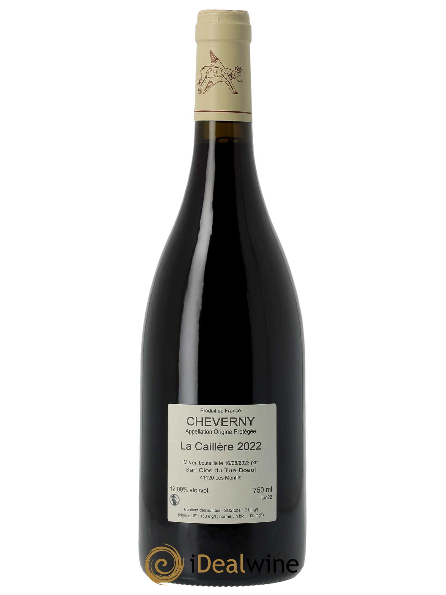 Cheverny La Caillère Clos du Tue-Boeuf  2022 - Lot de 1 Bouteille