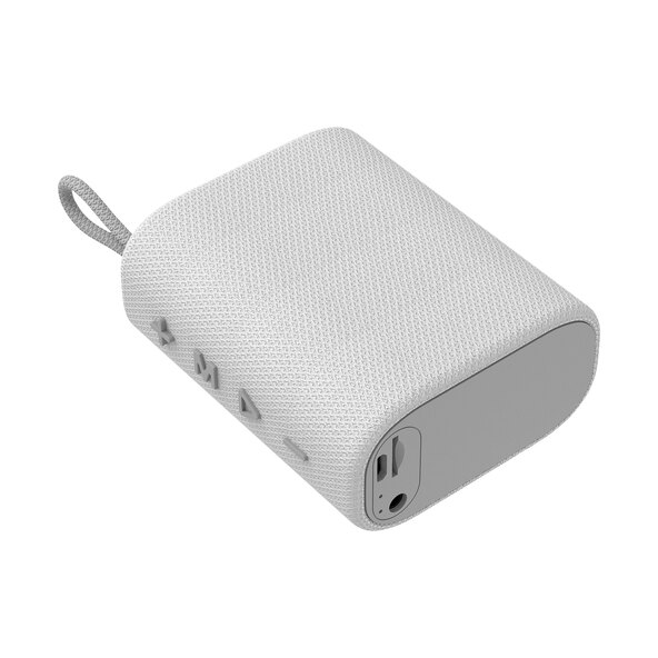 In-Ear-Kopfhörer und Bluetooth Speaker, weiß