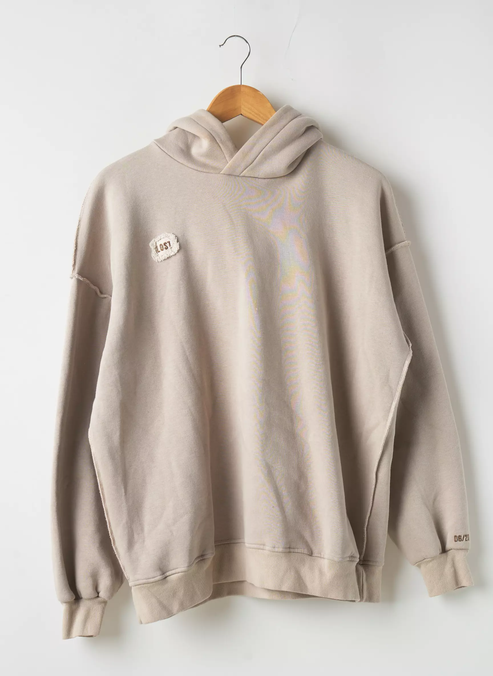 By Us Sweat Capuche Femme couleur beige