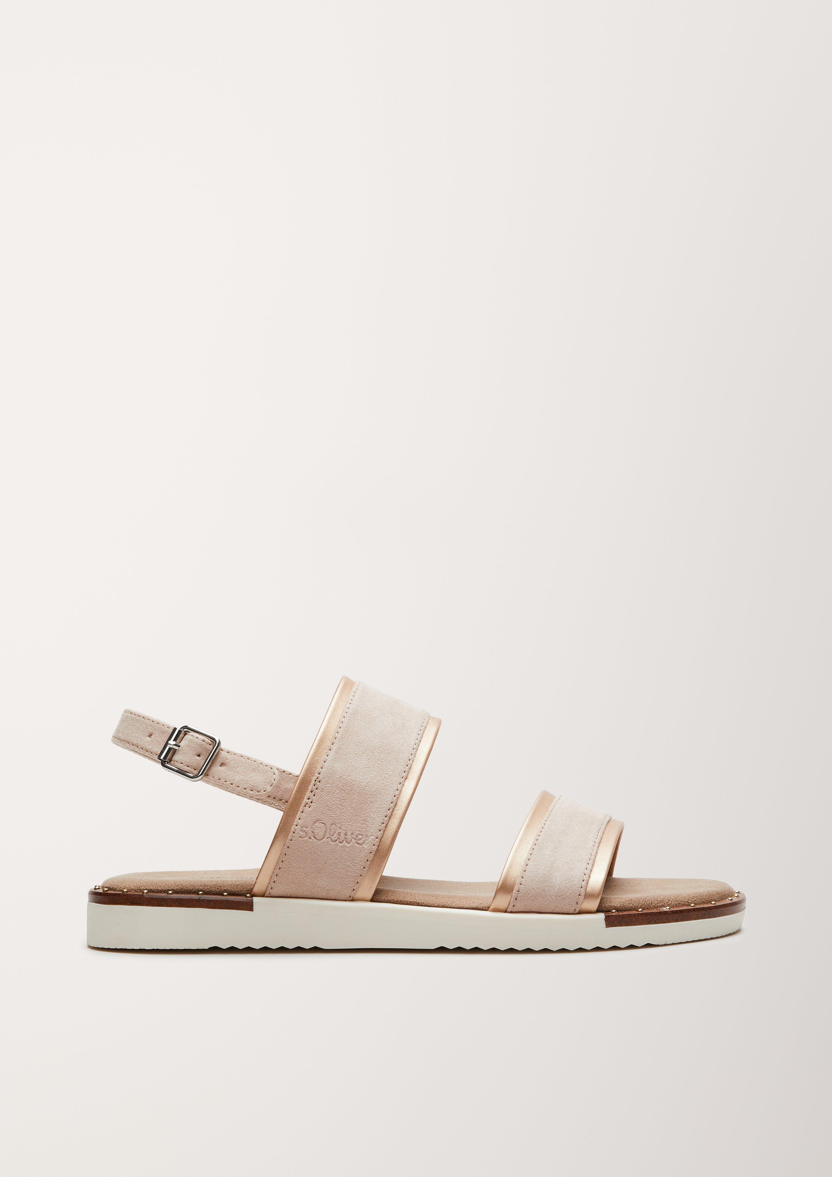 Vegane Sandalen mit Metallic  6005713-544