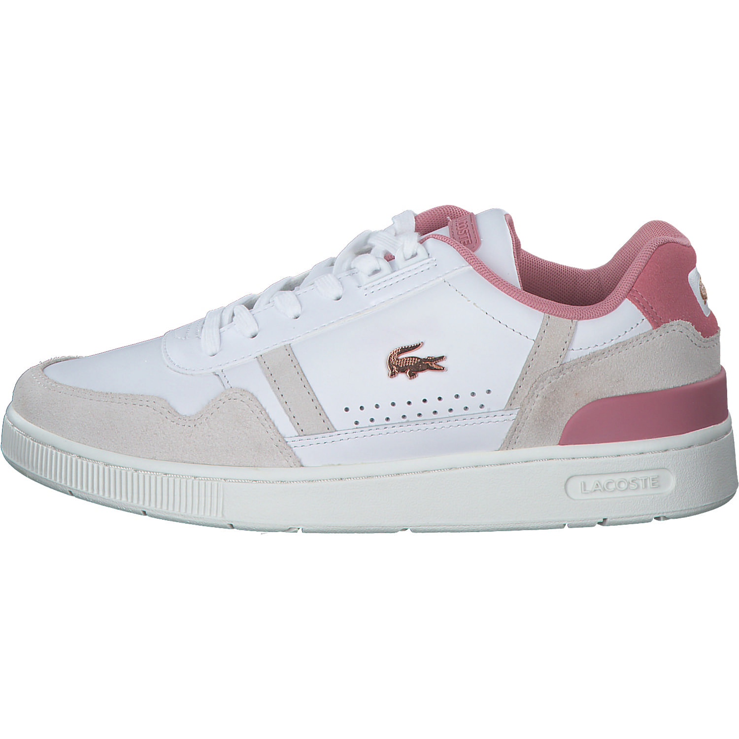 Lacoste T-Clip 47SFA0082, Schnürschuhe, Damen, weiß / light pink