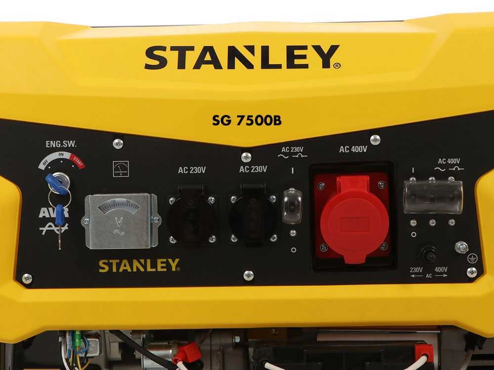 Stanley 604800100 SG 7500B Benzingenerator AVR 7,5 kW 400V