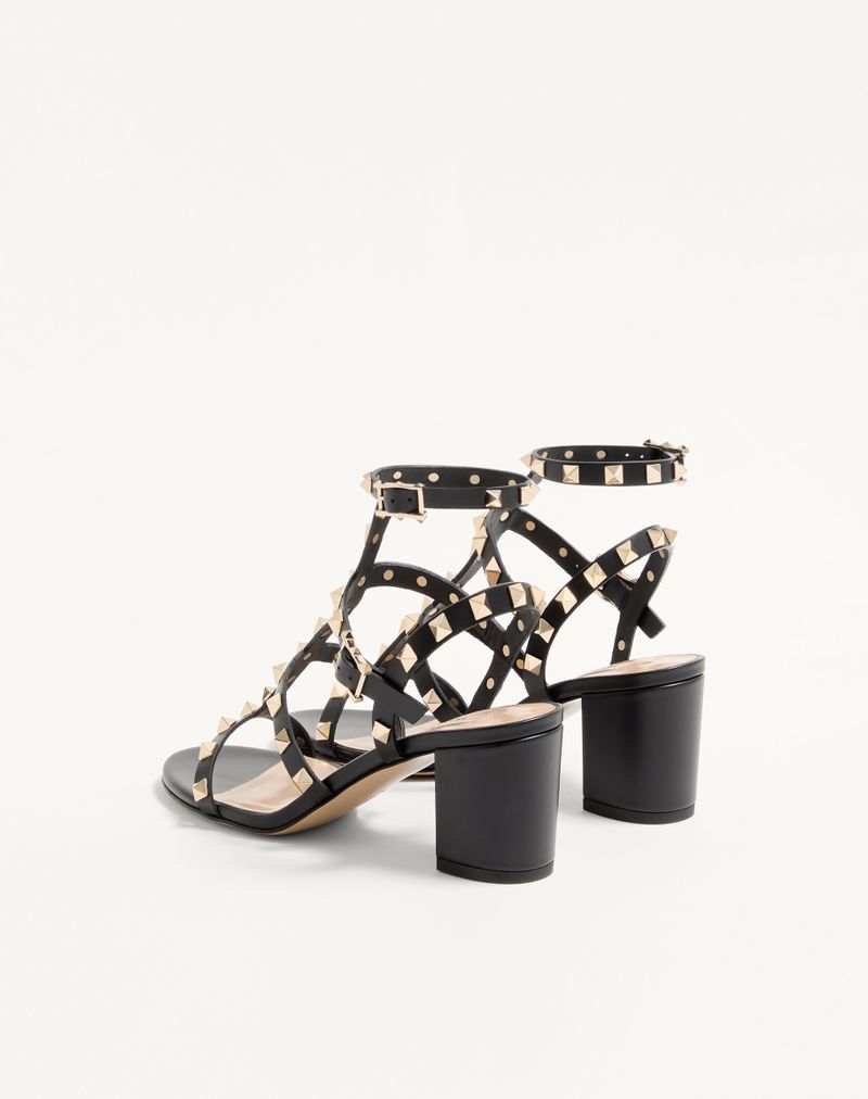 Rockstud sandaal met 60 mm bandjes
