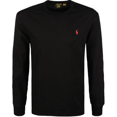Polo Ralph Lauren, Longsleeve, Classic Fit, Baumwolle, schwarz