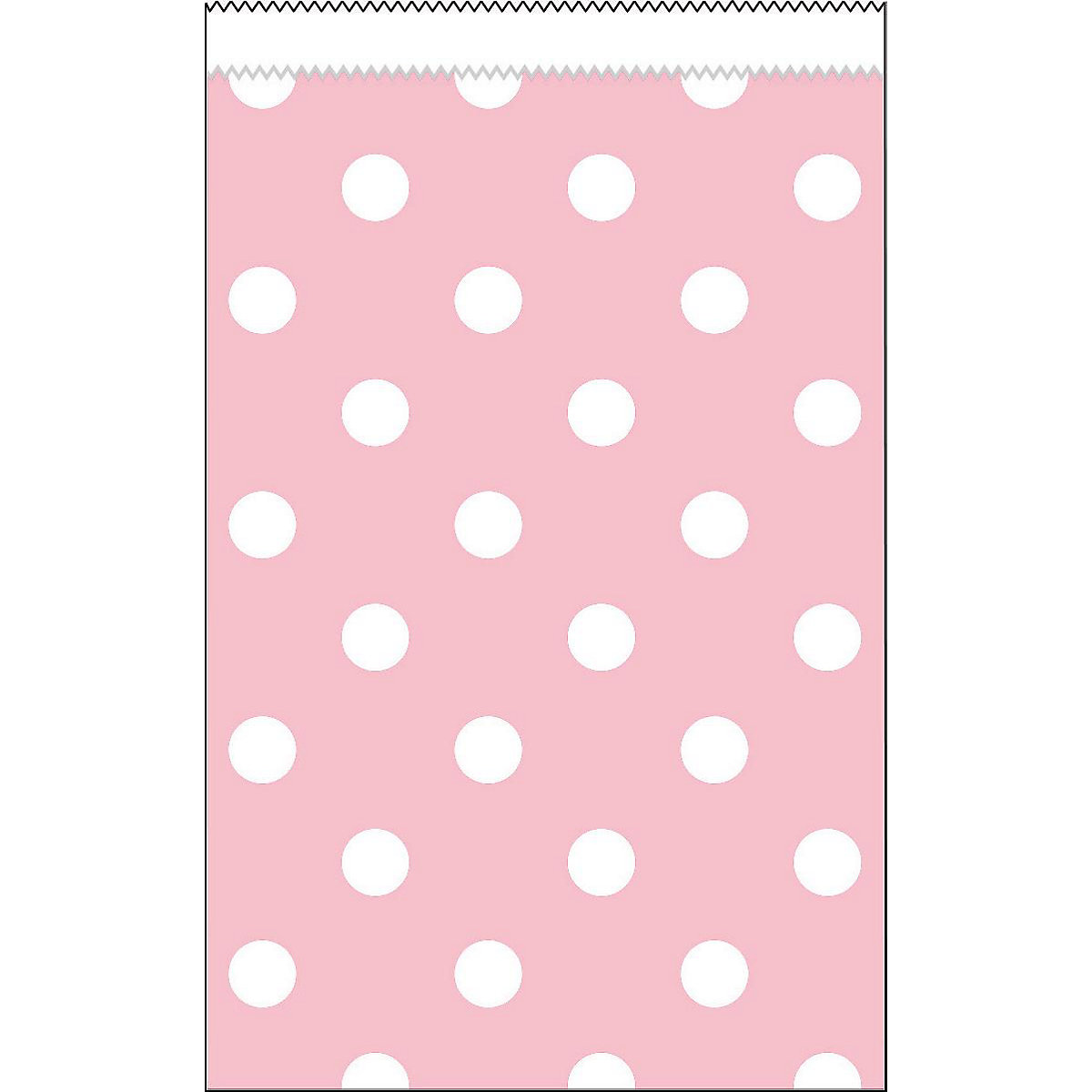 Geschenktüte Mitgebseltüte Punkte Rosa, Papier, 10 x 6 cm, 20 Stück