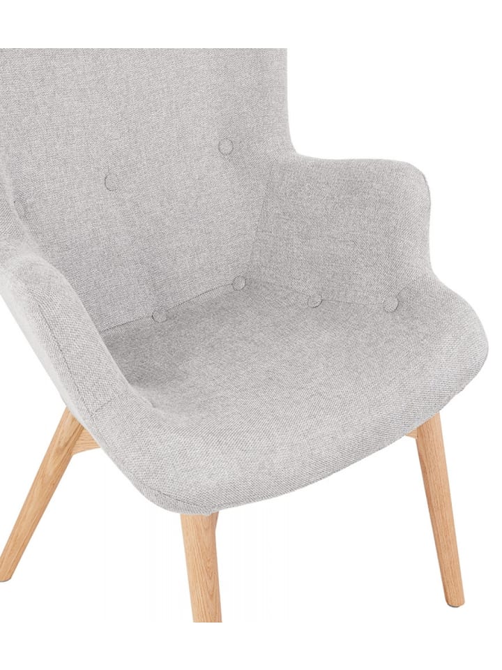 KADIMA DESIGN Lounge Stuhl Textil Flügel Sessel | Vintage Modern Stil günstig kaufen onesize