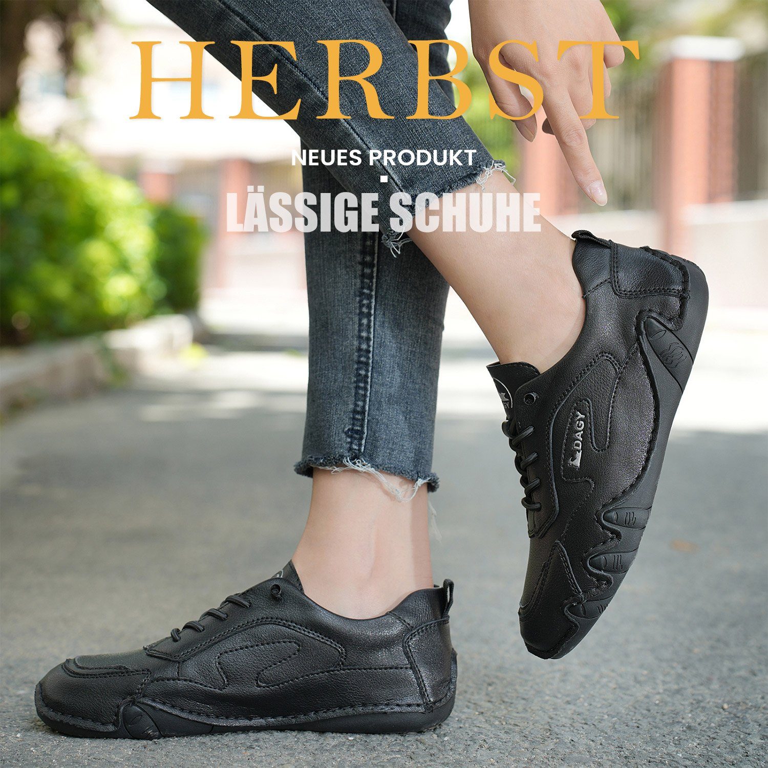 Daisred Wildleder-Sneaker für Damen Rutschfestes Low-Top Laufschuhe Barfußschuh