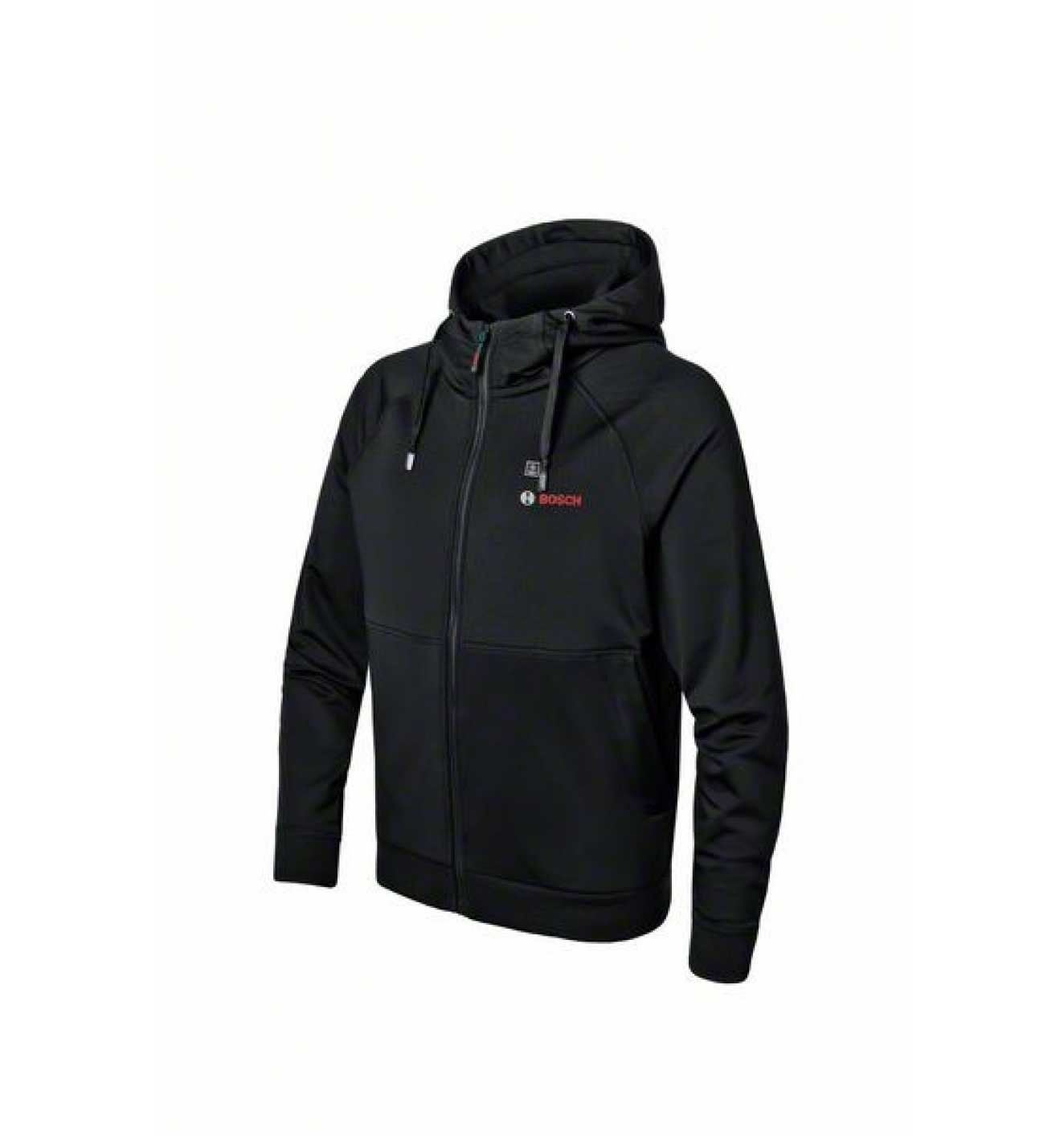 Bosch Professional Arbeitsjacke Heizjacke GHH 12+18V XA (Gr. L, 1-St., Basic Version) mit Kapuze
