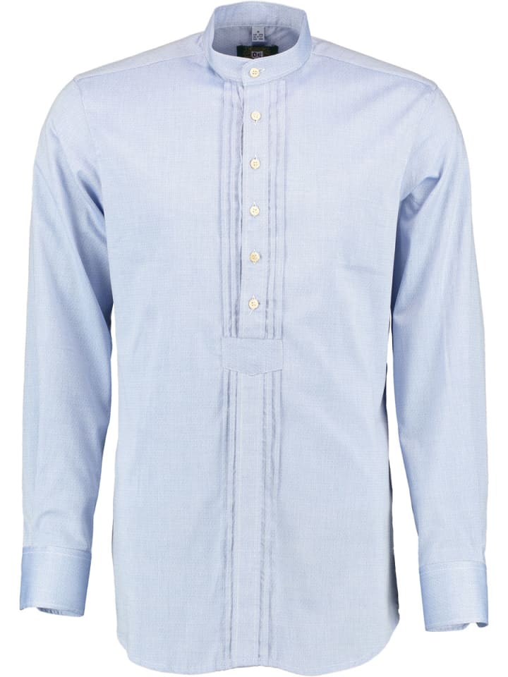 OS-Trachten Trachtenhemd Skebos in hellblau/bleu günstig kaufen 37/38