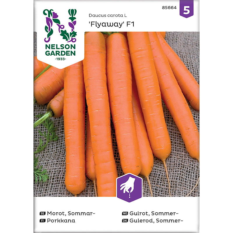 Nelson garden Frø Gulrot Sommer-, Flyaway F1