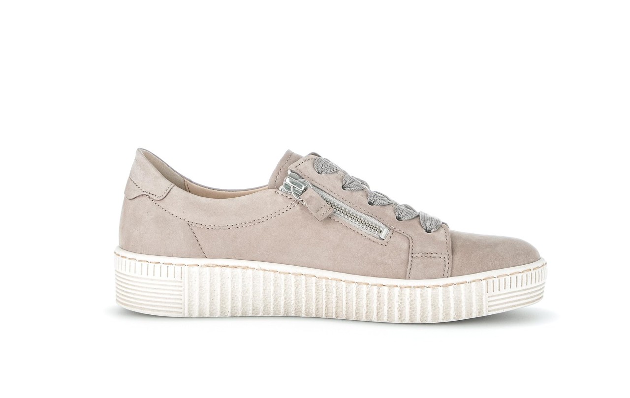 GABOR Freizeit Schnürer beige Gabor Fashion Sneaker low 43.334.12 beig