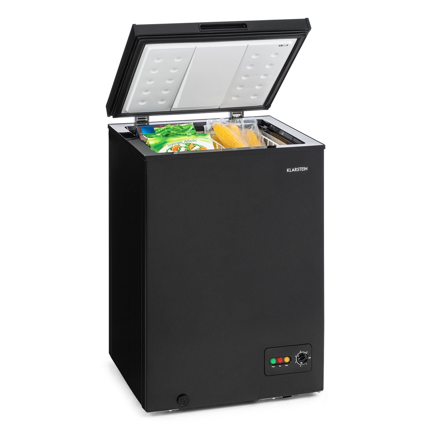 Klarstein Gefrierschrank HEA9-Iceblokk-100 10029353A, 84.5 cm hoch, 54.5 cm breit, Tiefkühlschrank freistehend Gefriertruhe Gefrierschrank groß Kühltruhe
