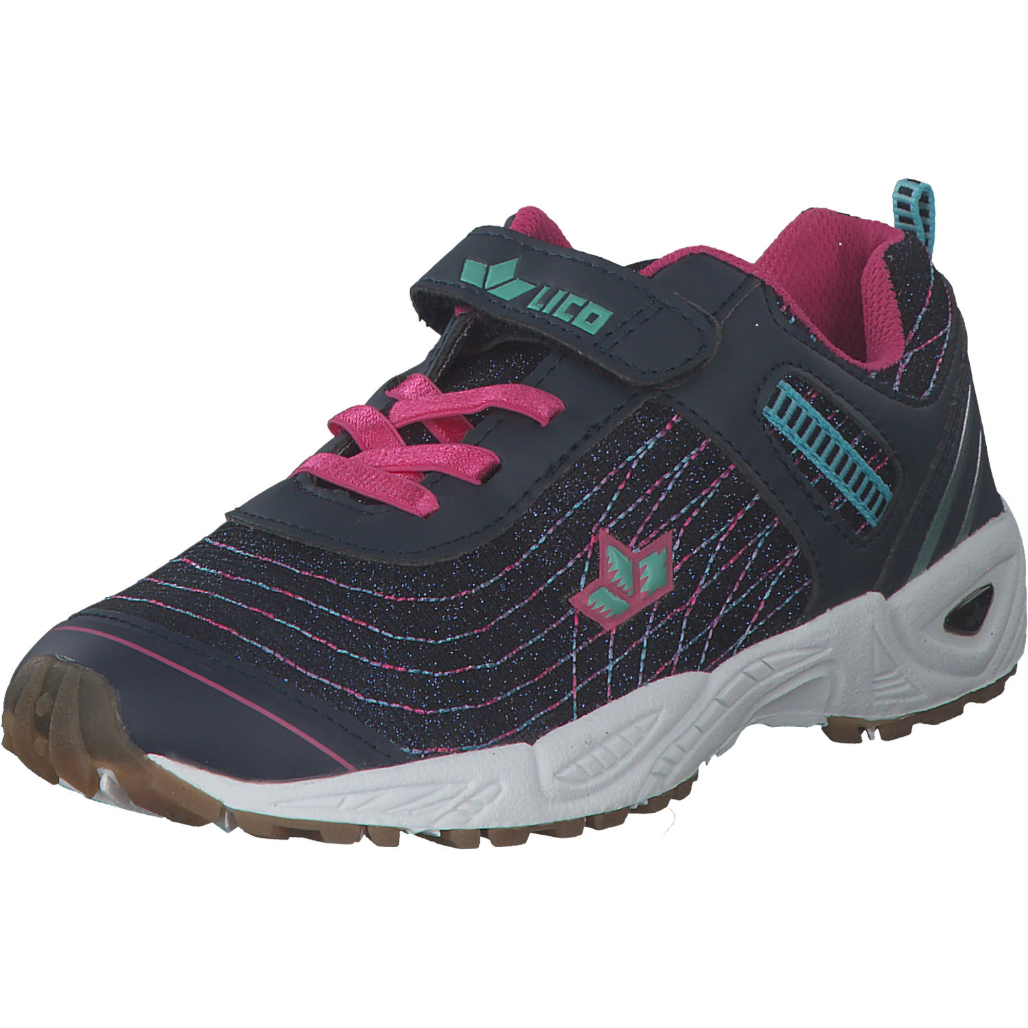 Geka Barney VS W, Sneakers Low, Kinder, marine/pink/tUErkis