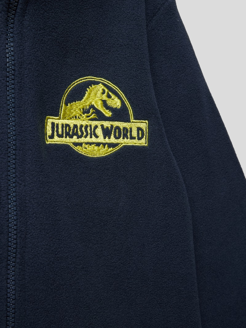 Fleecejacke mit Jurassic World®-Stitching in blau