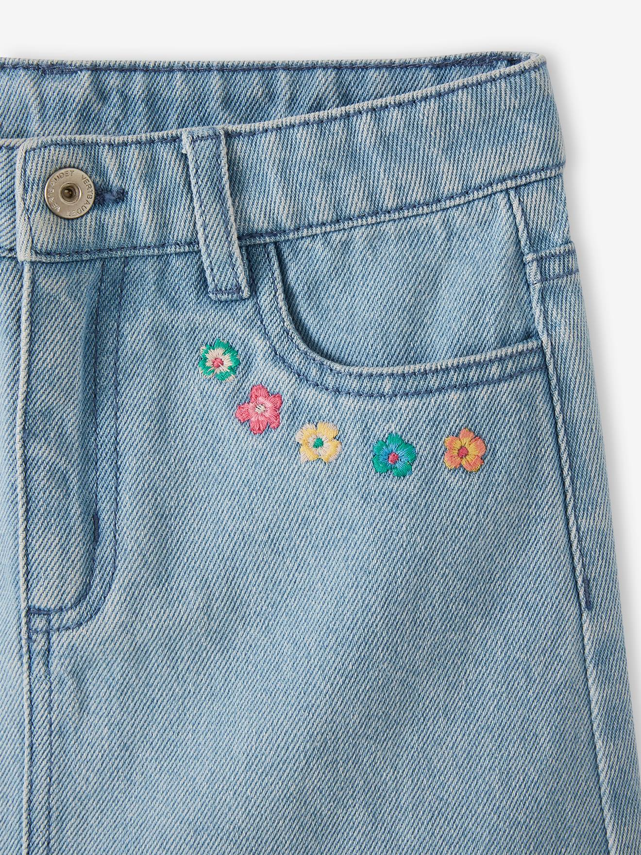 Vertbaudet Mädchen Jeansrock - gebleicht