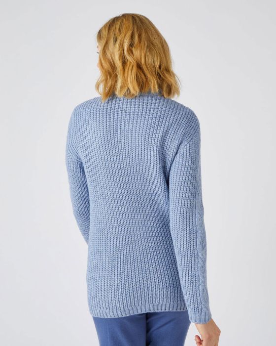 Cardigan en maille perlée et torsadée Thermolactyl