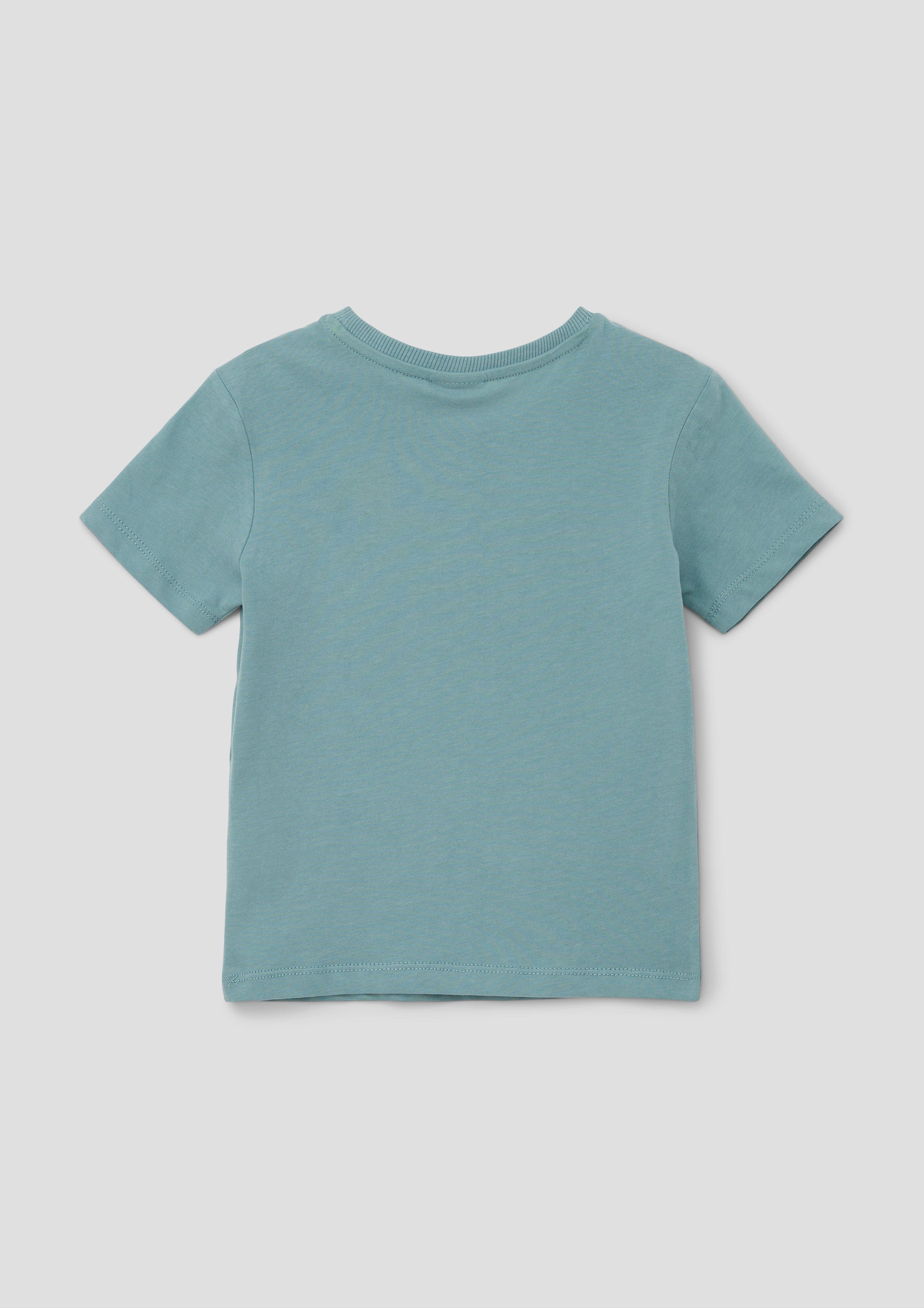 T-Shirt mit gummiertem Print  2140422-6554