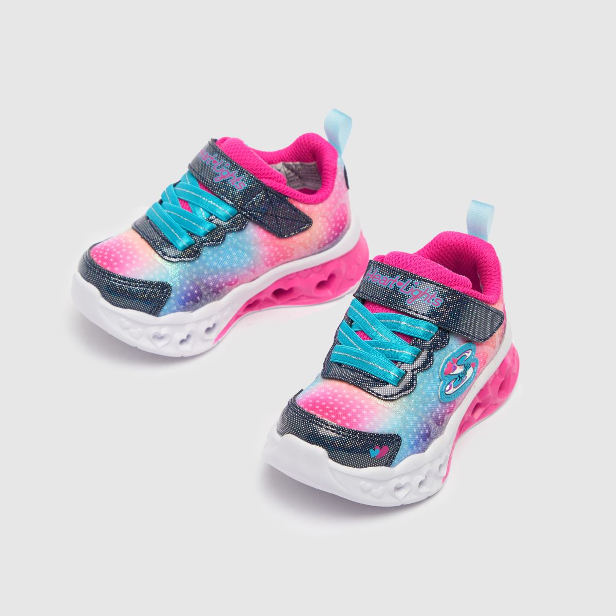 SKECHERS multi flutter heart lights lány kisgyermek tornacipő