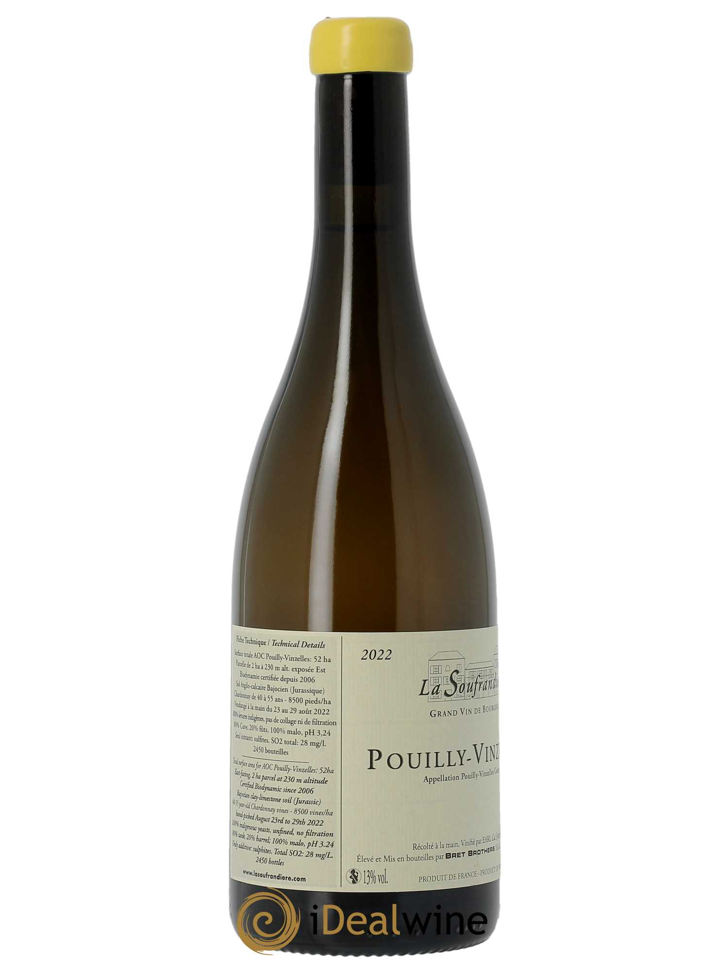 Pouilly-Vinzelles Cuvée Zen Bret Brothers  2022 - Lot de 1 Bouteille