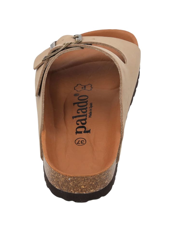 palado Pantoletten in taupe leder günstig kaufen