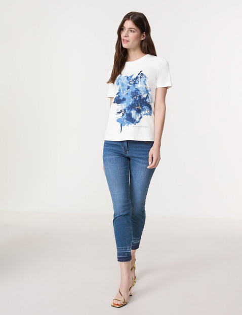 T-Shirt aus Baumwolle mit Frontprint