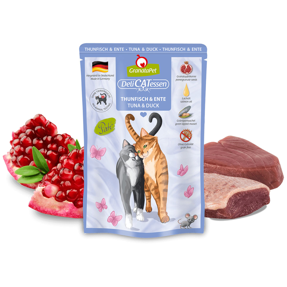 GranataPet Katze - Delicatessen Pouch Thunfisch & Ente