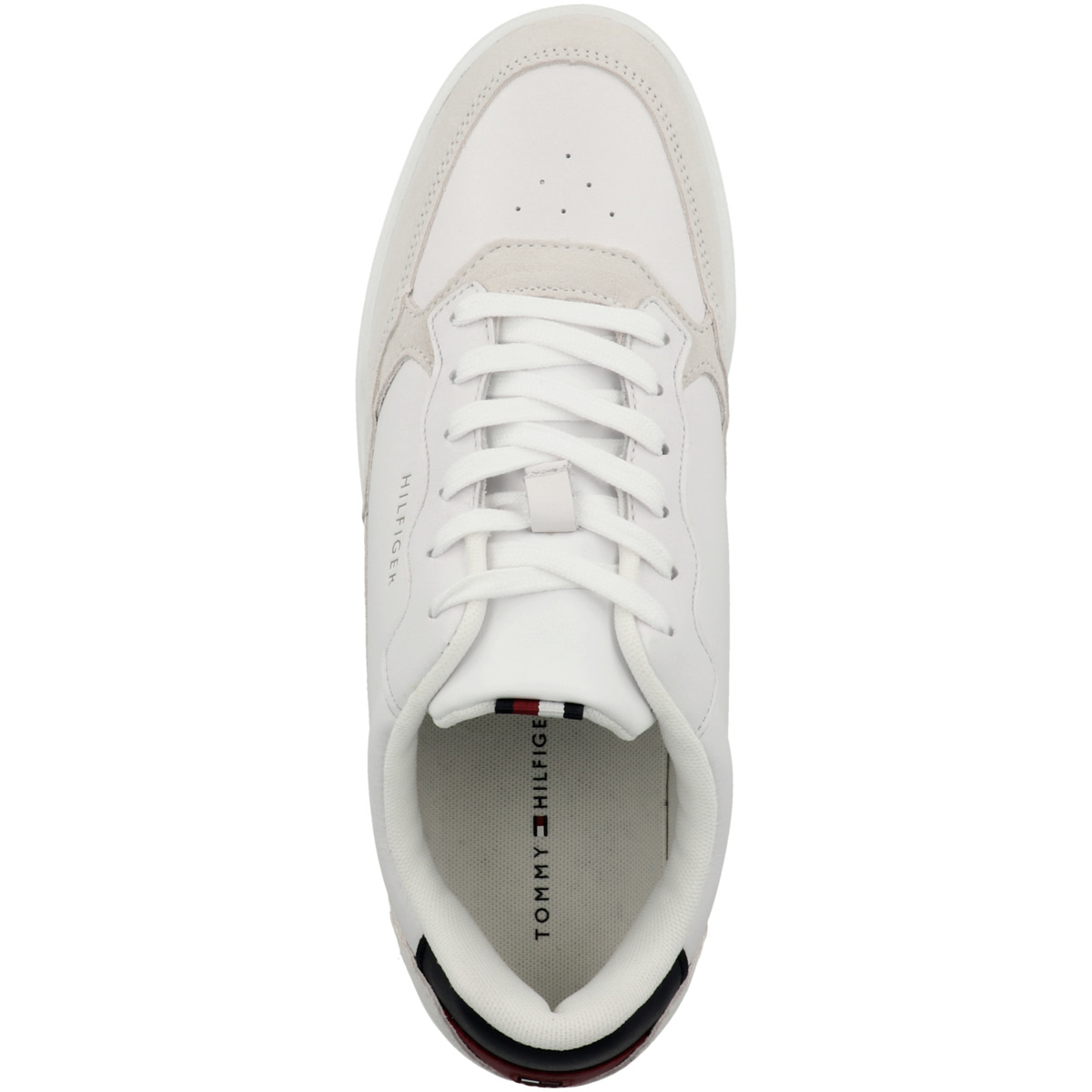 Tommy Hilfiger Elevated Cupsole Leather Mix Sneaker Low weiss