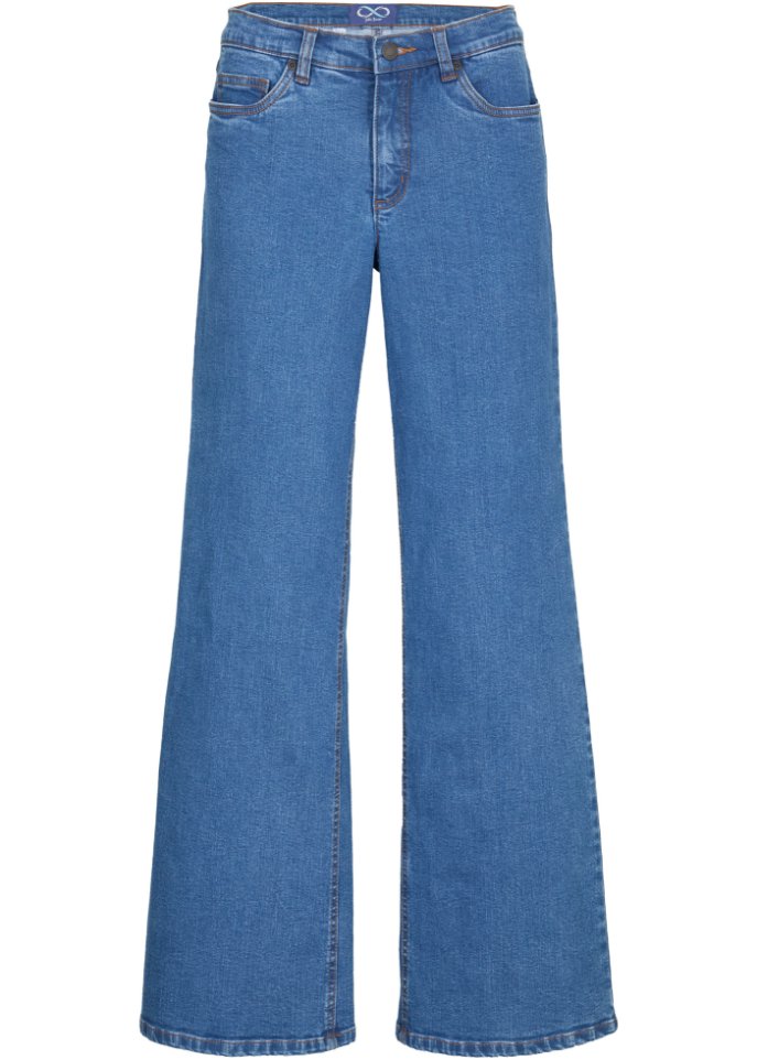 Essential Basic Stretch-Jeans, Wide