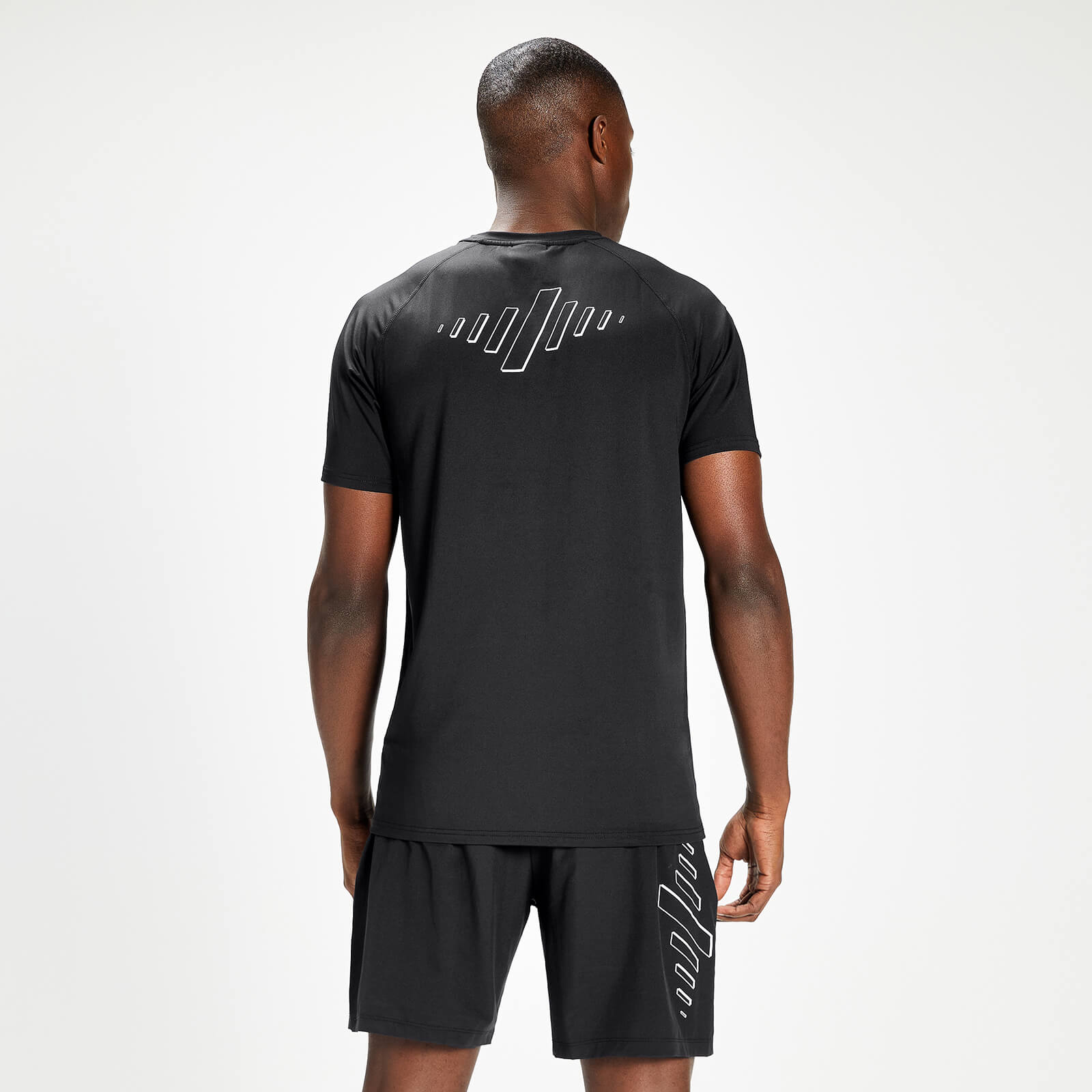 T-shirt d’entraînement à manches courtes MP Infinity Mark Graphic pour hommes – Noir