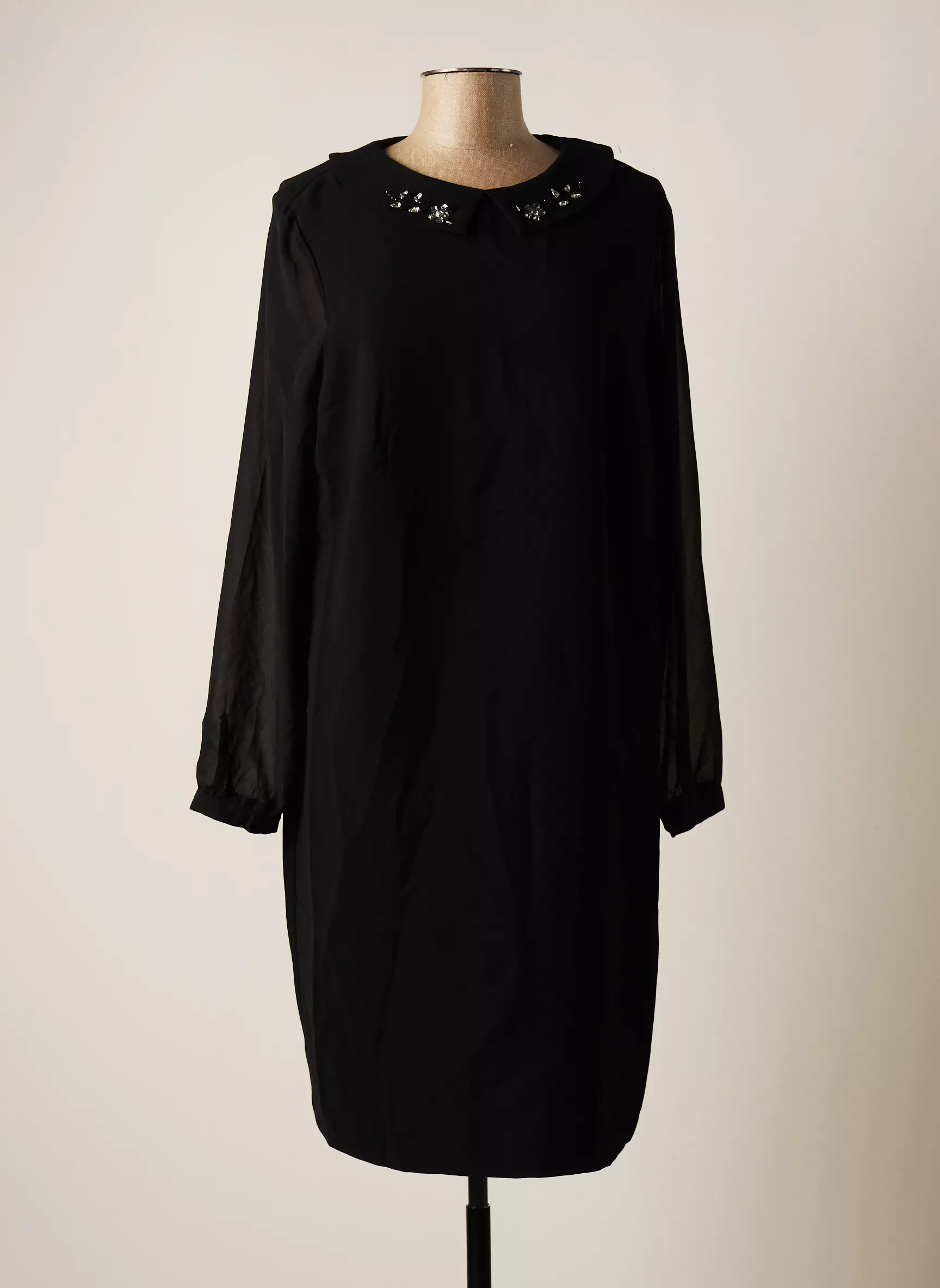 Tom Tailor Robes Mi Longues Femme couleur noir