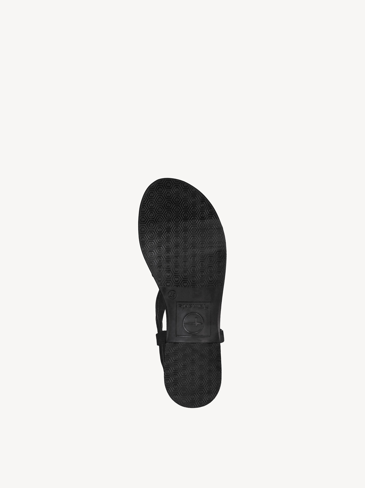 Sandale à talon en cuir - noir