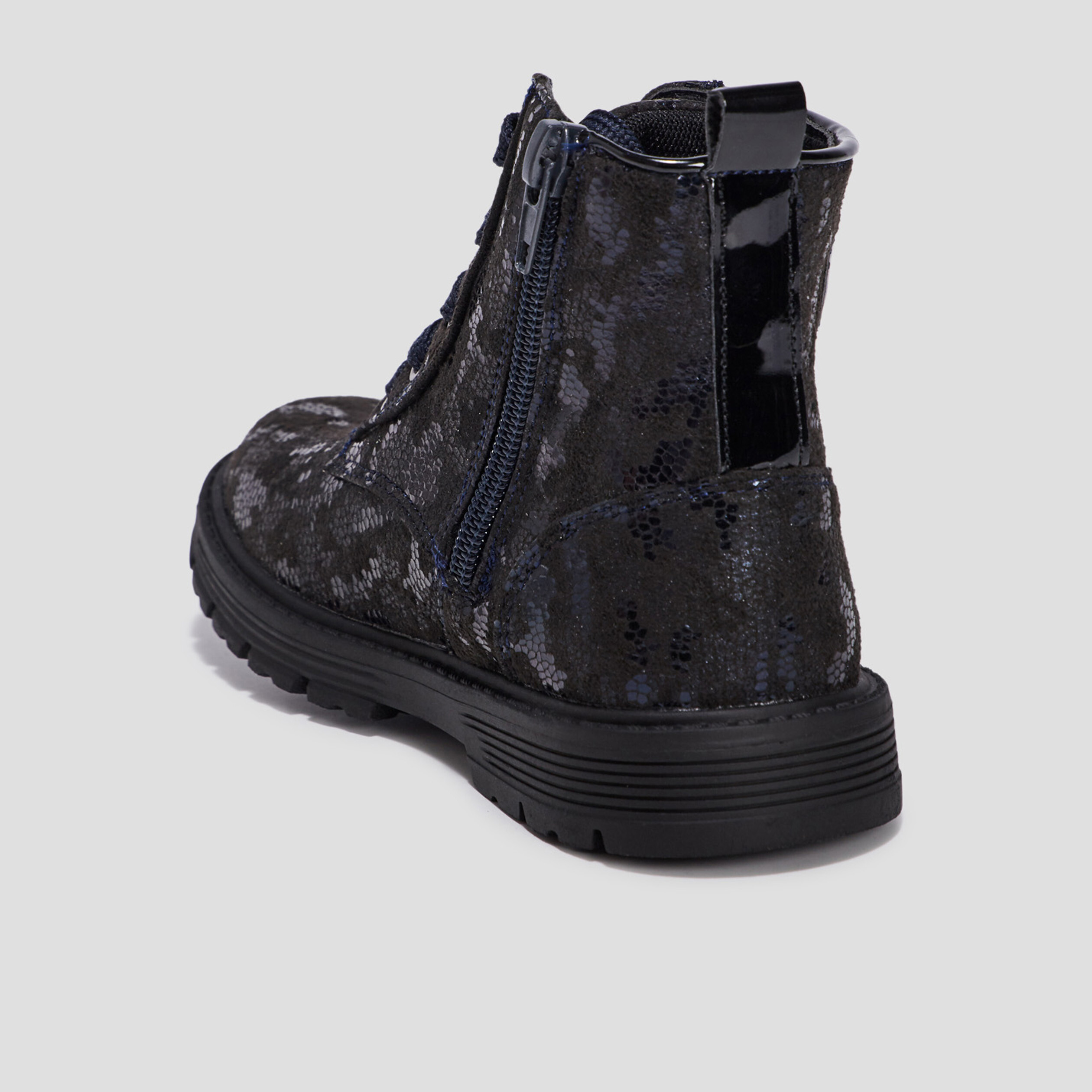 Bottines à paillettes bleu marine fille | La Halle