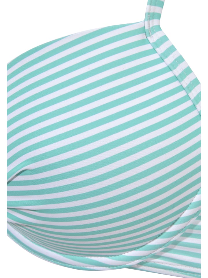 s.Oliver Bügel-Bikini in mint-weiß günstig kaufen