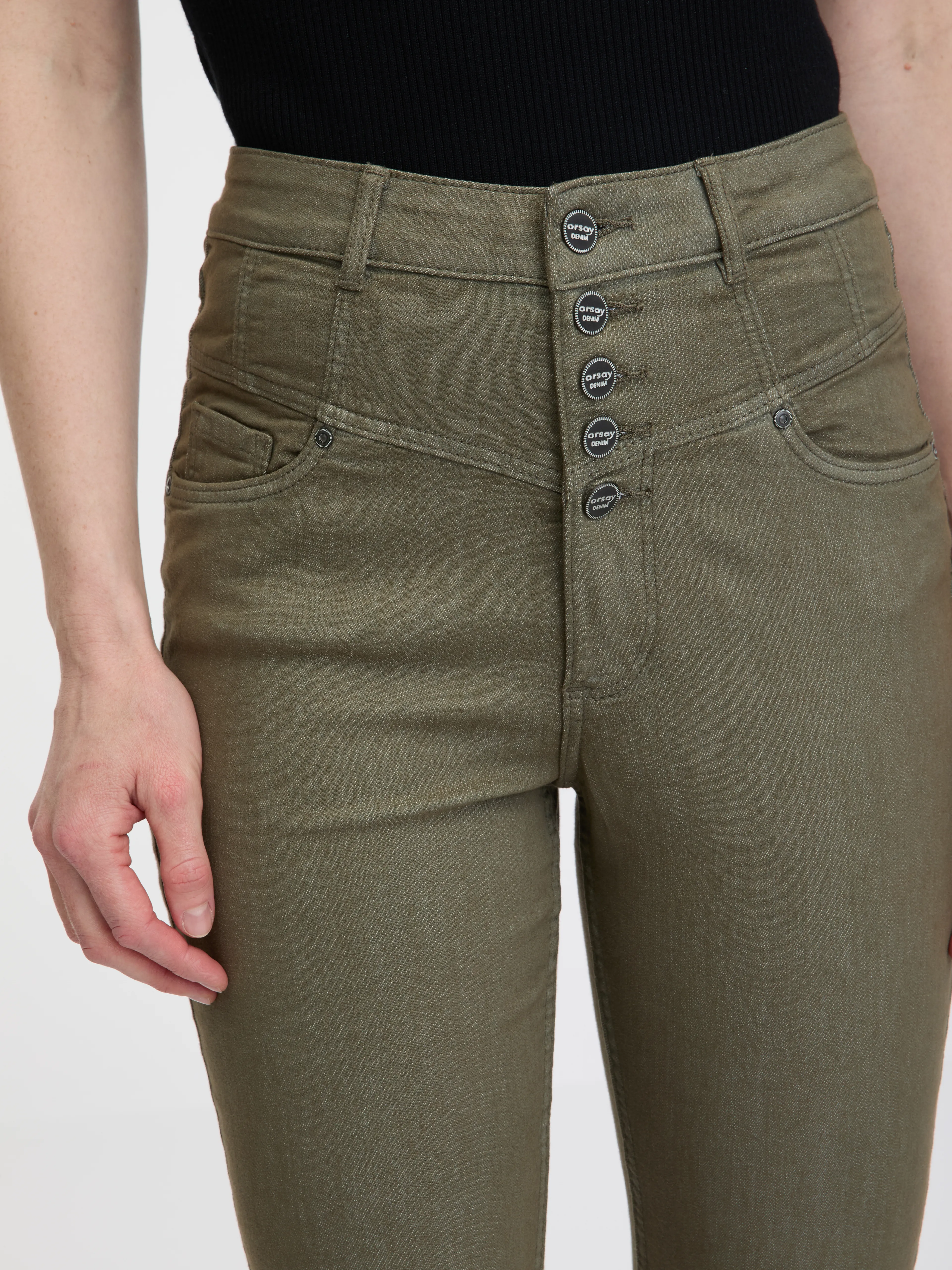 Khaki Damen Skinny Fit Jeans ORSAY