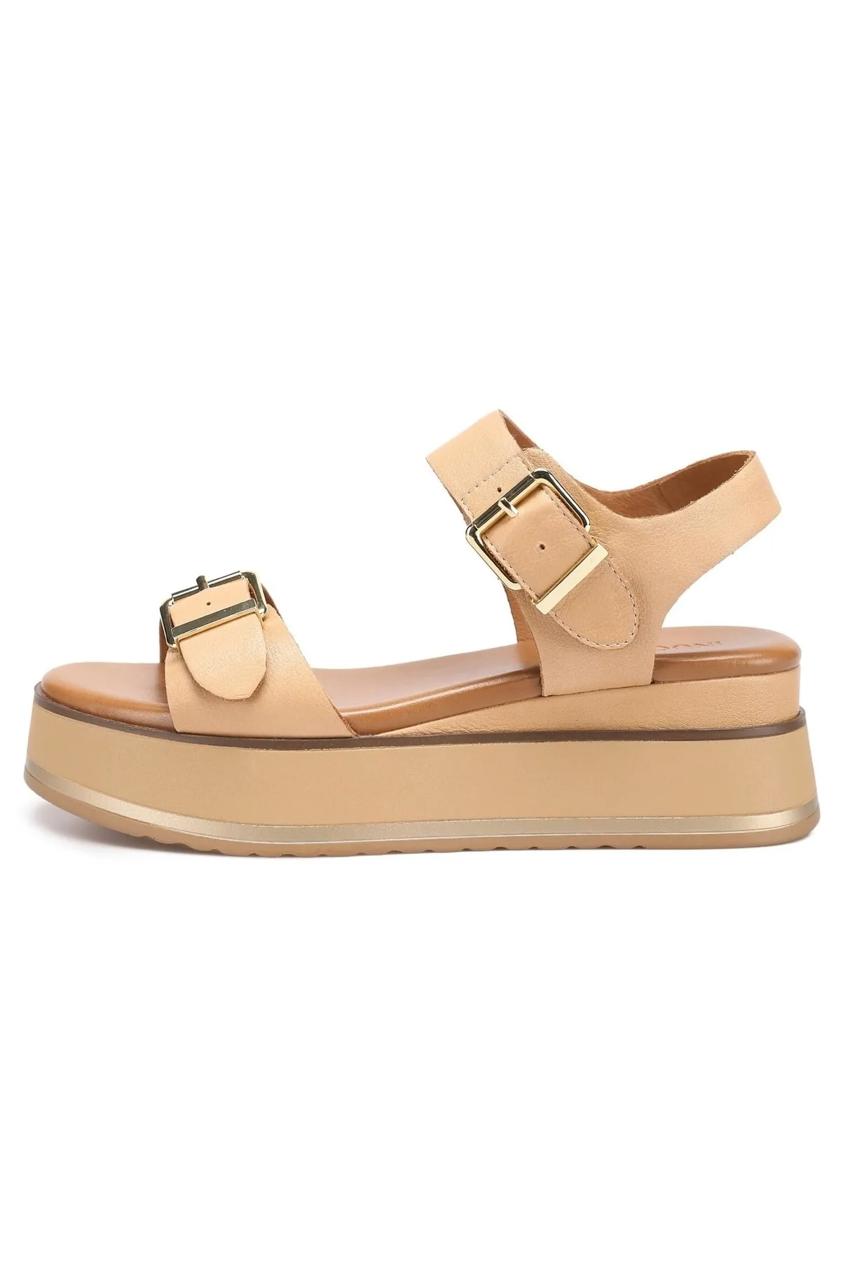 INUOVO  Sandalette - Braun - Flacher Absatz