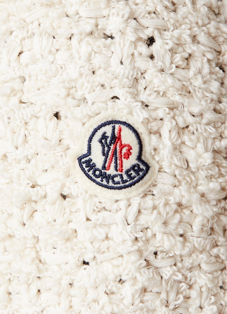 Jachetă matlasată Moncler din tweed cu buzunare aplicate