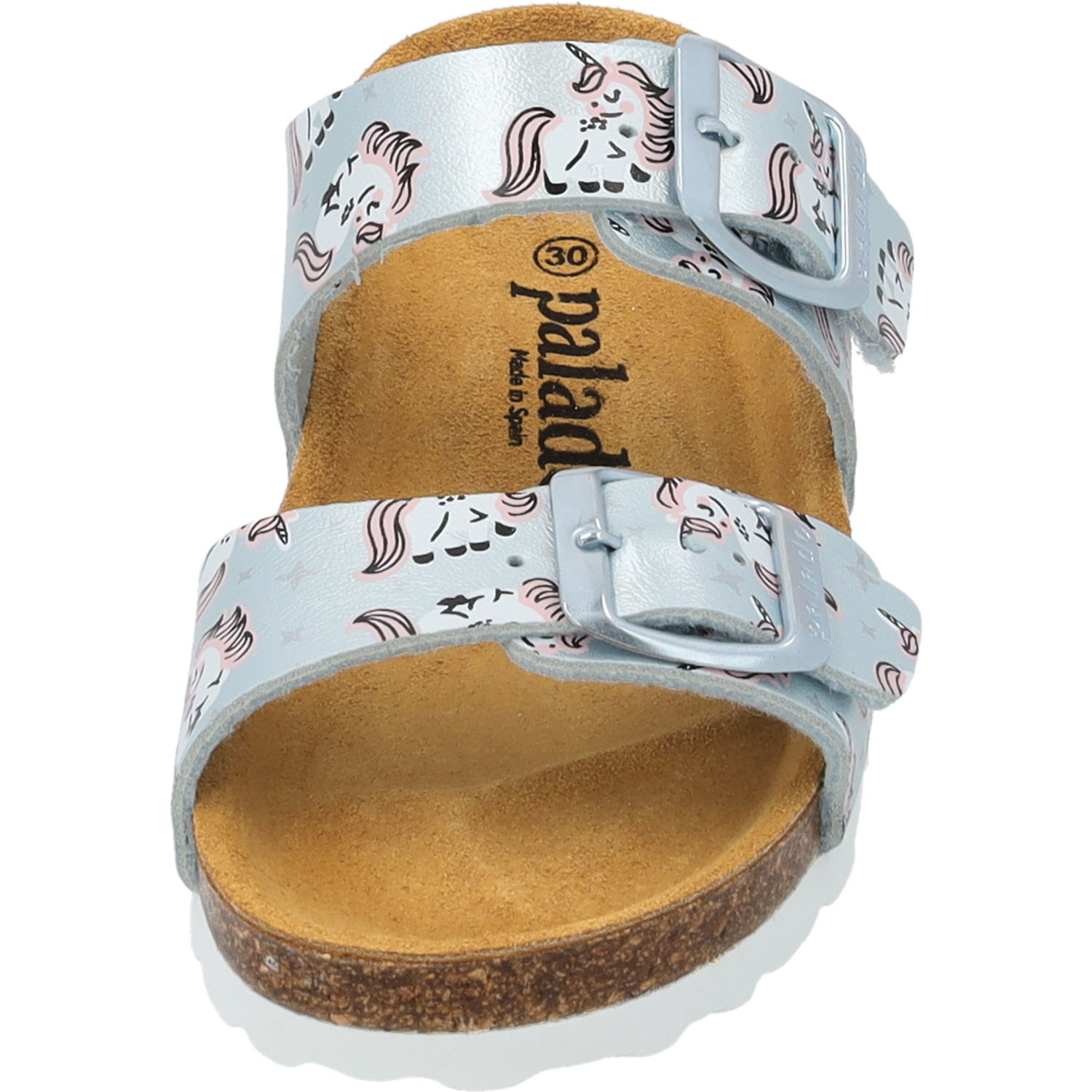 Palado Kids Samos G Print, Pantoletten, Kinder, Hellblau Metallic Unicorn