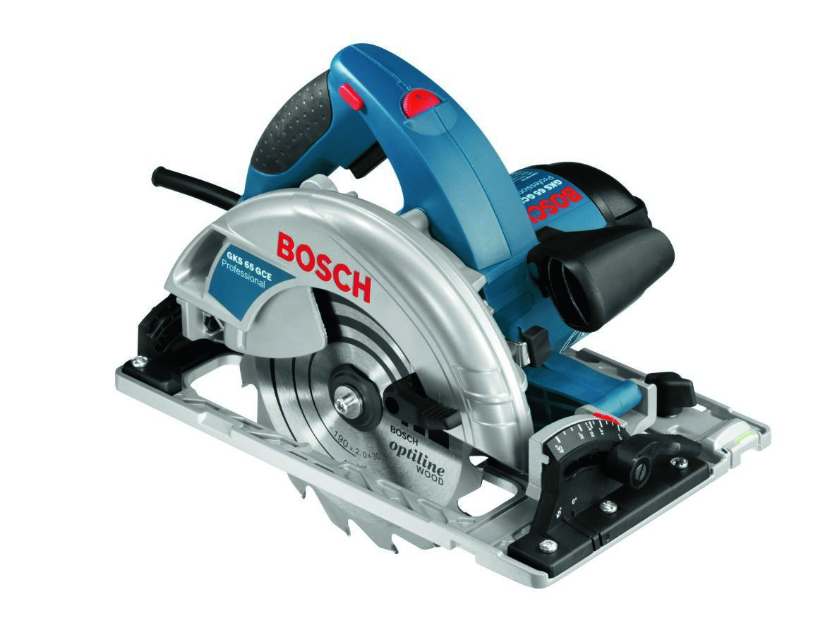 Bosch Blue 0615990M93 GKS 65 GCE Kreissägen-Set + FSN 1400 Kreissägeblatt in L-Boxx