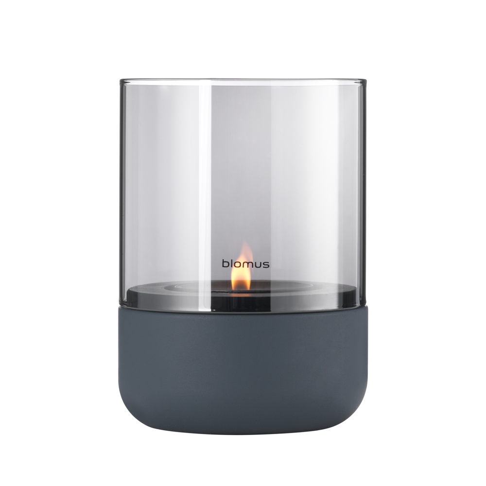 Windlicht Calma steel gray