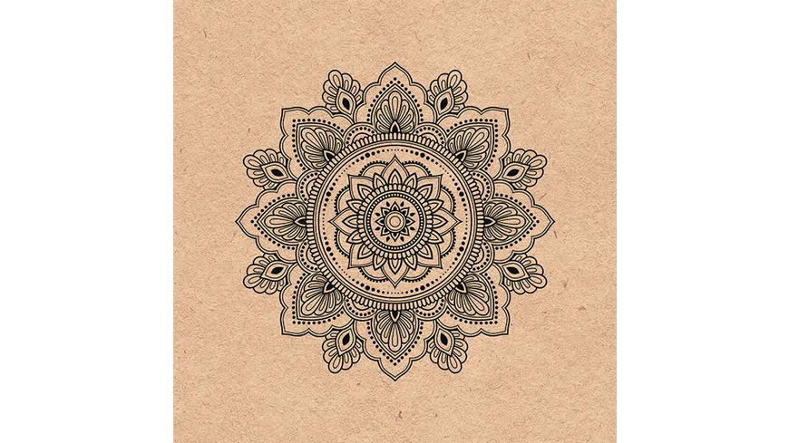 Bella Casa Servietten Recycled Mandala nature 33x33cm