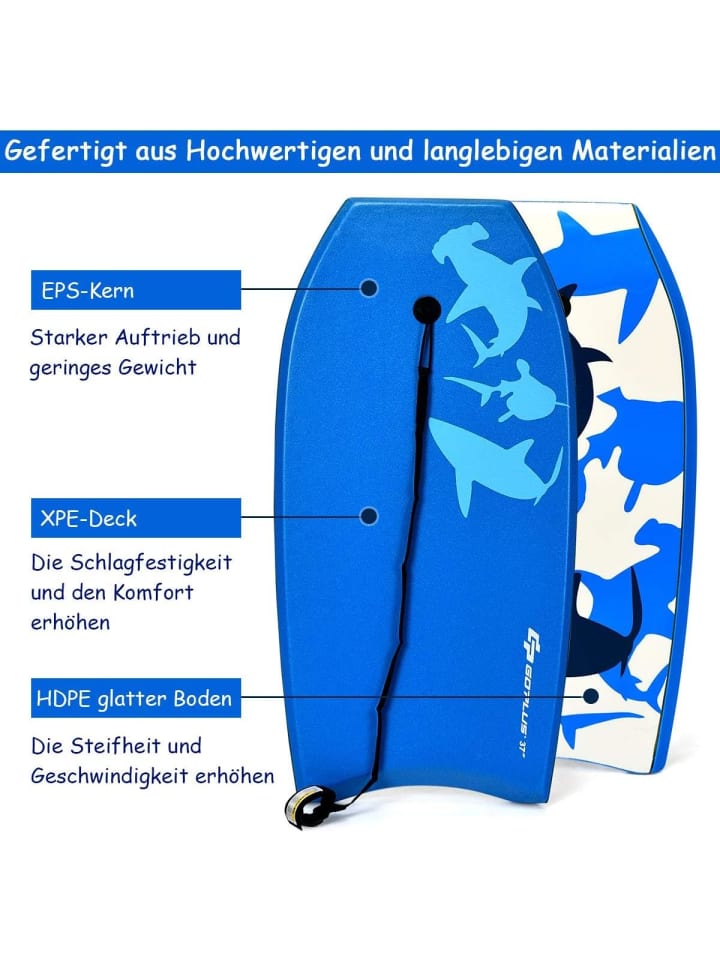 COSTWAY Schwimmbrett 83x47x5,5cm in Blau günstig kaufen onesize