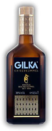Gilka Kümmel 0,5 Liter Gilka Kümmel 0,5 Liter Seit 1836 ein Berliner Original. 0,5	 Liter - Vol 38%