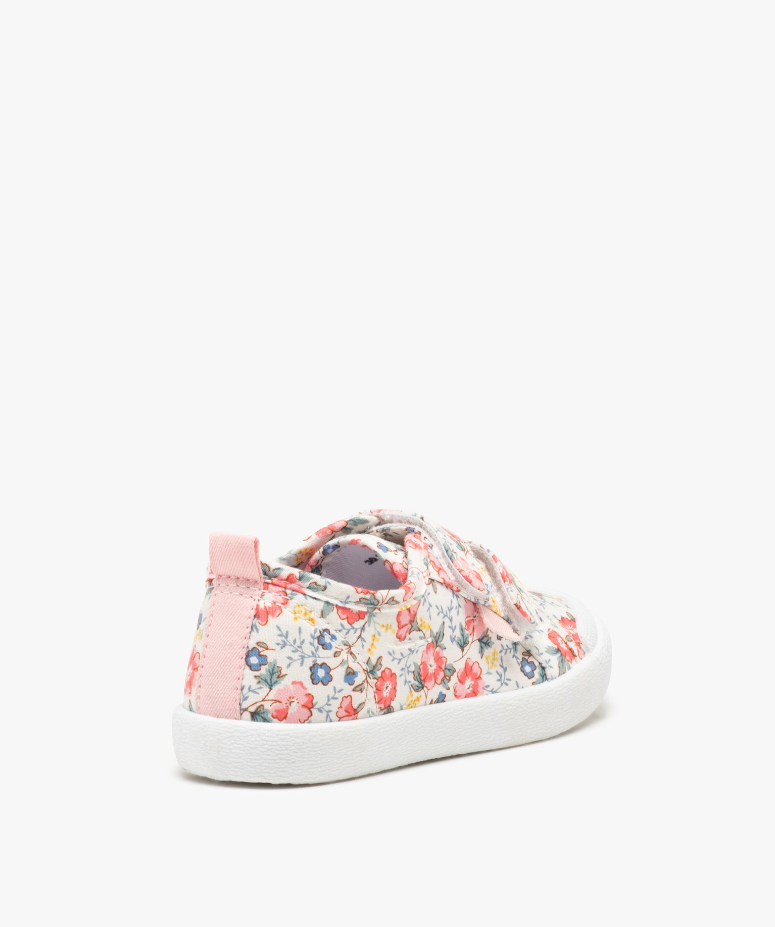 Baskets fille en toile à scratch et bout renforcé vert | GEMO