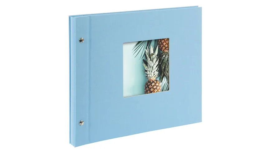 goldbuch Schraubalbum Bella Vista himmelblau 30x25cm 40 schwarze Seiten - erweiterbar