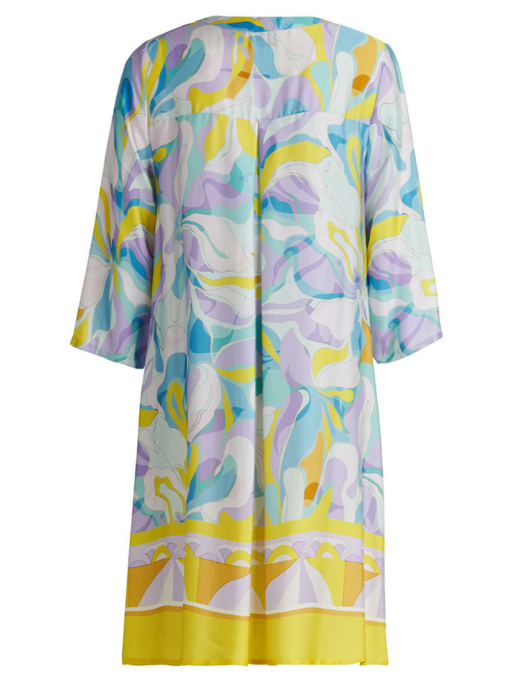 Vera Mont Kleid in Hellblau/ Gelb/ Lila günstig kaufen