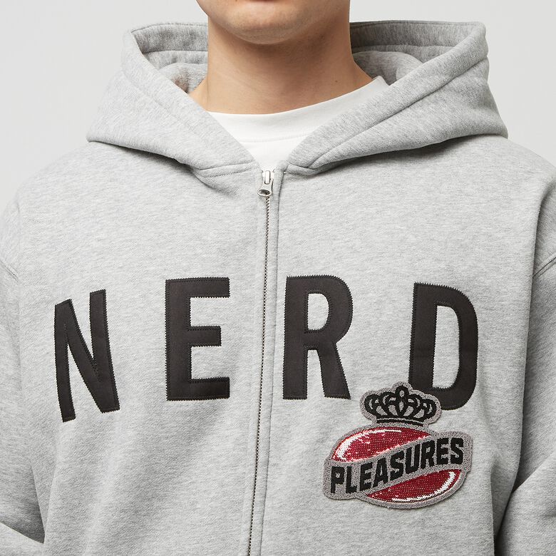 Pleasures x N.E.R.D. Zip Up Hoodie heather grey